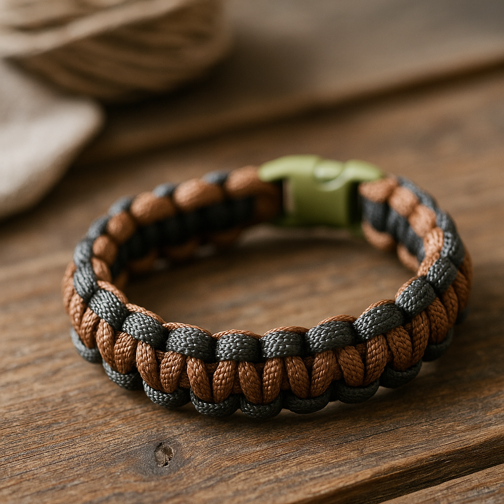 Bracelet en paracorde Noir et Marron
