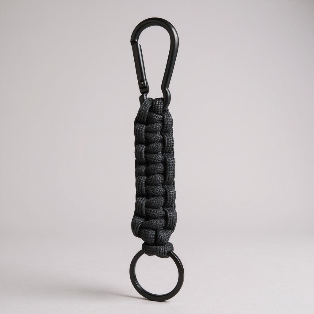 Porte-clés en paracorde noir