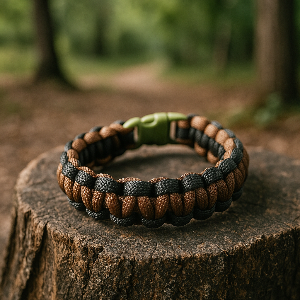 Bracelet en paracorde Noir et Marron