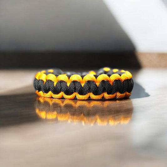 Bracelet en paracorde Jaune et Noir