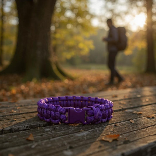 Bracelet en paracorde violet
