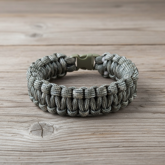 Bracelet en paracorde vert militaire double épaisseur