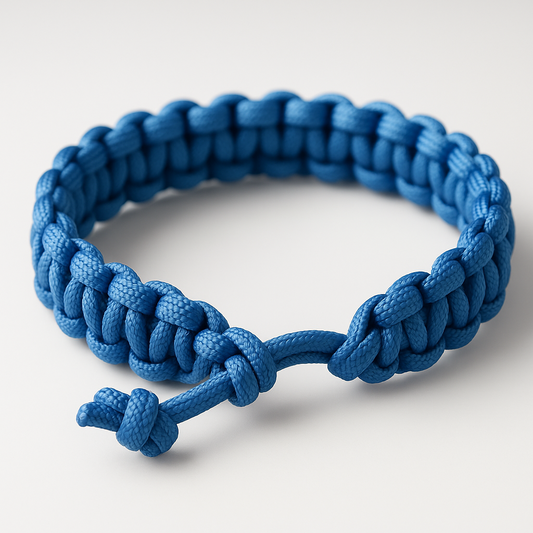 Bracelet en paracorde bleu
