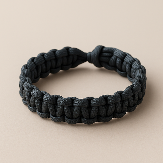 Bracelet en paracorde gris anthracite