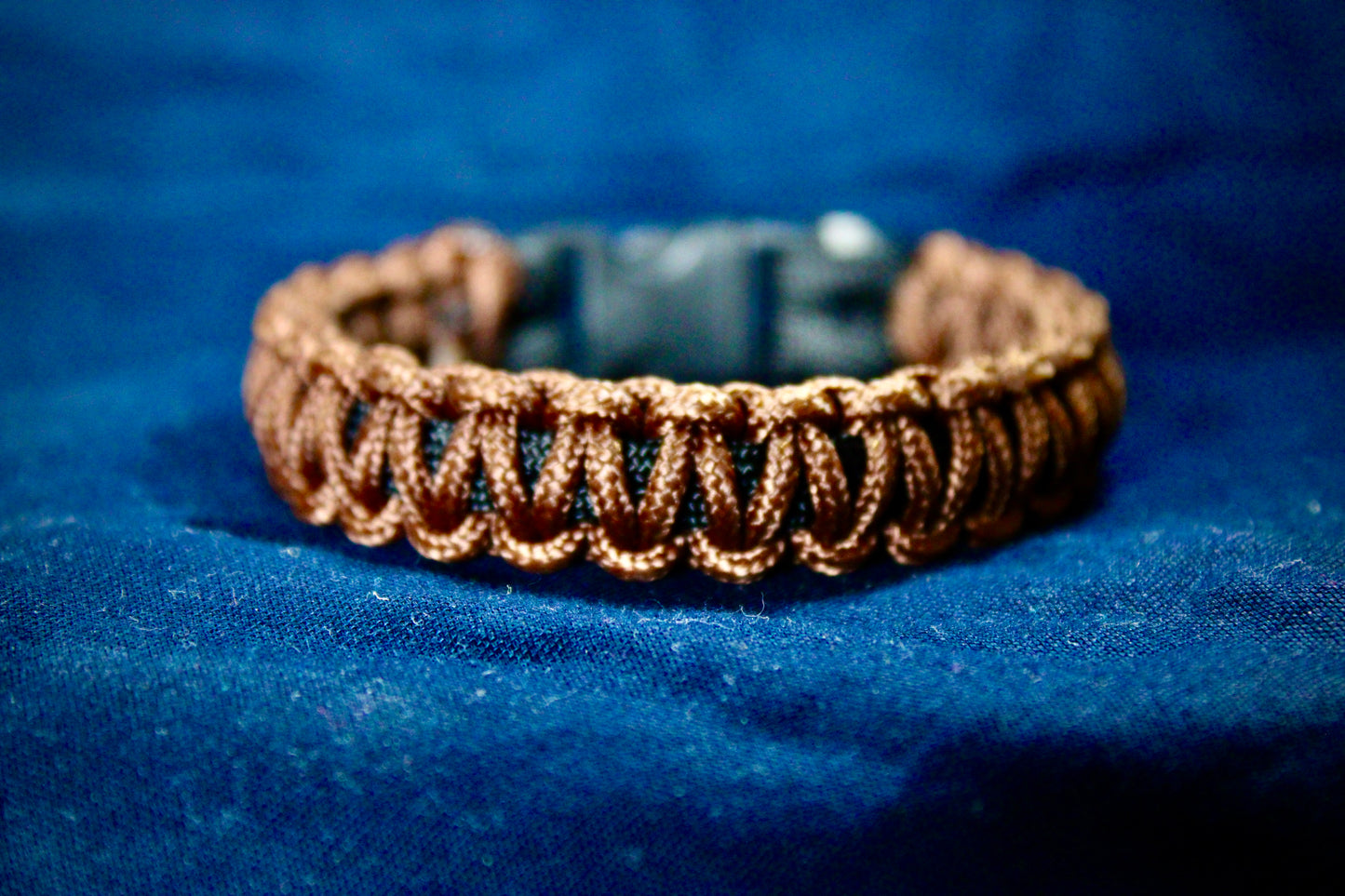 Bracelet en paracorde fin Noir et Marron