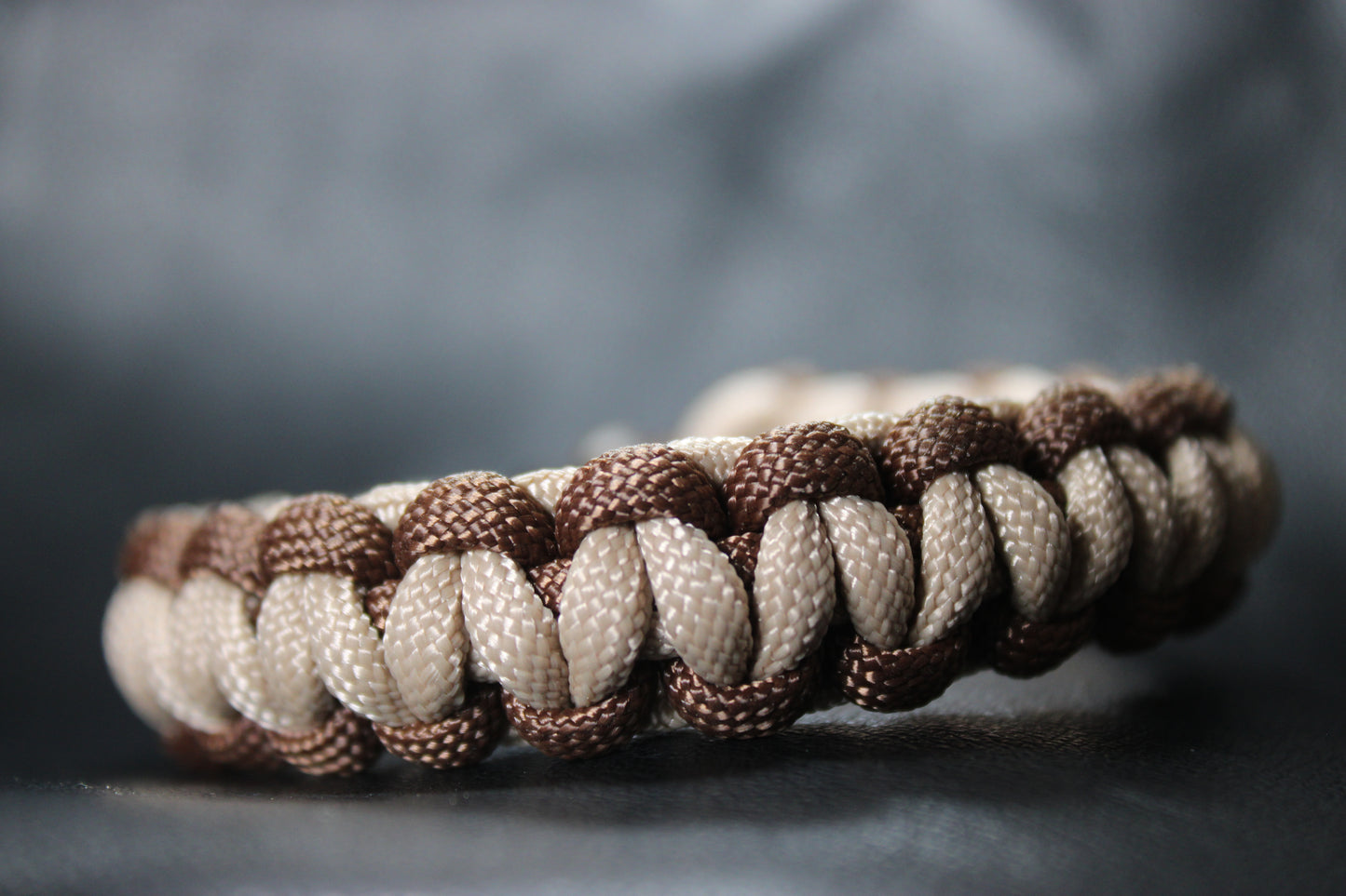 Bracelet en paracorde  Beige et Marron